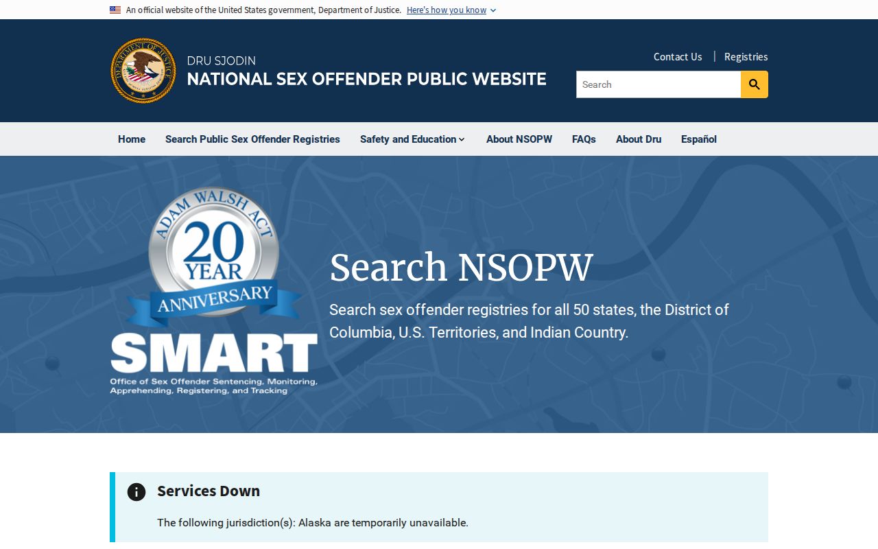 National registry search used with a Powell County sex offender check